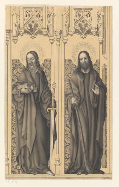 San Mateo y Santiago
Obras de la colección de los hermanos Boisserée (título de la serie)
Galerie des Frères Boisserée (título de la serie) de Johann Nepomuk Strixner