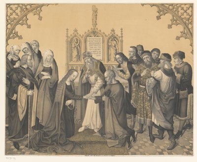 Matrimonio entre José y María
Obras de la colección de los hermanos Boisserée (título de la serie)
Galerie des Frères Boisserée (título de la serie) de Johann Nepomuk Strixner