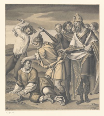 Martirio de San Ewald
Obras de la colección de los hermanos Boisserée (título en el objeto)
Galerie des Frères Boisserée (título en el objeto) de Johann Nepomuk Strixner