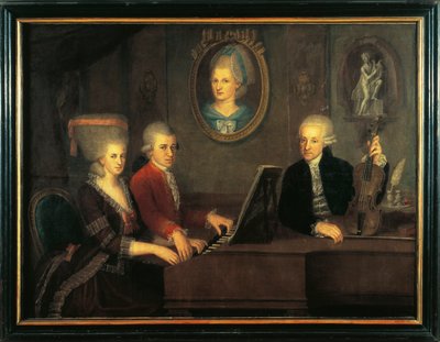 Austria, Salzburgo, Familia Mozart de Johann Nepomuk della Croce