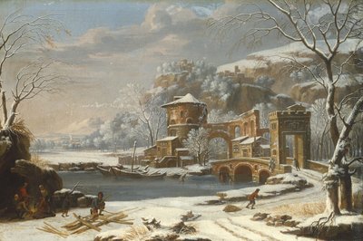 Paisaje de invierno de Johann Oswald Harms