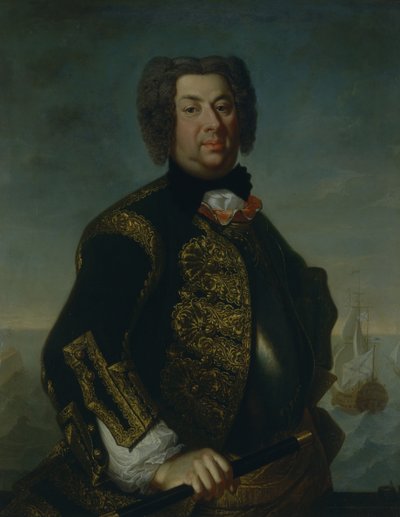 Retrato del contraalmirante Vasily Afanasievich Dmitriev-Mamonov de Johann Paul Luedden