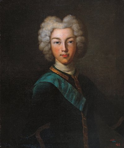 Retrato del Zar Pedro II de Rusia 1715-1730, finales de 1720s de Johann Paul Luedden