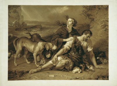Arindal y Daura de Johann Peter Krafft