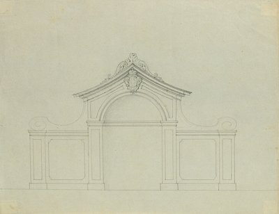 Fuente en el jardín de duraznos del Alto Belvedere de Johann Peter Krafft