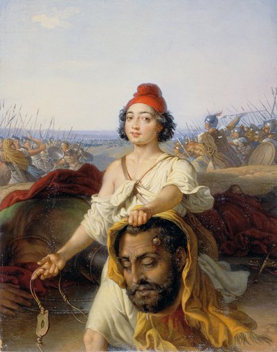 David con la cabeza de Goliat de Johann Peter Krafft