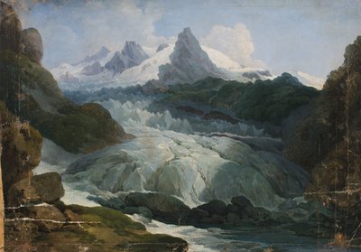 El glaciar del Ródano de Johann Peter Krafft
