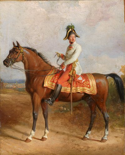 Archiduque Carl a caballo de Johann Peter Krafft