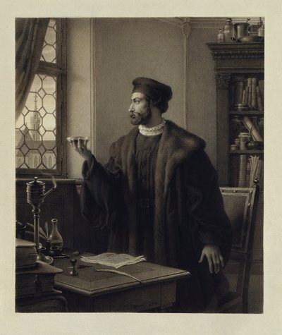 Fausto en el estudio de Johann Peter Krafft