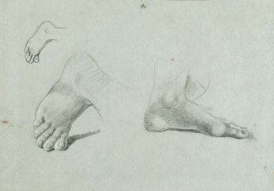 estudio de pies de Johann Peter Krafft