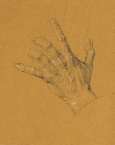 Estudio de manos para "Ossian y Malvina" de Johann Peter Krafft