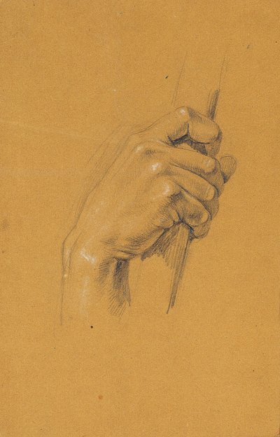 Estudio de manos para "Ossian y Malvina" de Johann Peter Krafft