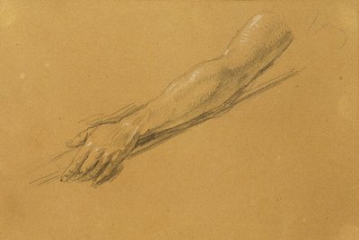 Estudio de mano para la "Escena de la lucha por la libertad tirolesa" de Johann Peter Krafft