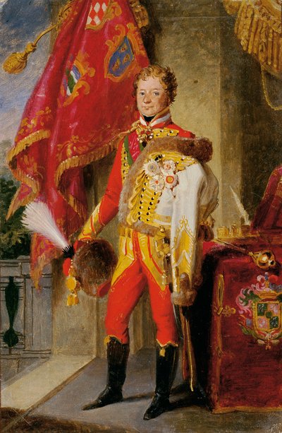 Ignaz Count Gyulay von Naros-Nemeth y Nadaska en uniforme húngaro de Johann Peter Krafft