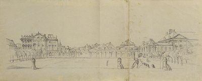 Josefstädter Glacis con Palais Trautson de Johann Peter Krafft
