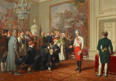 El emperador Francisco I concedió una audiencia general de Johann Peter Krafft