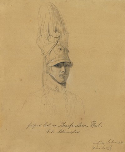 Karl Freiherr von Scharfenstein flecha de Johann Peter Krafft