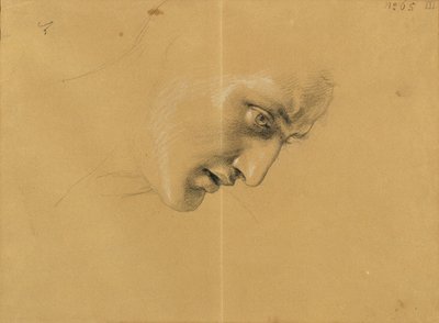 estudio de cabeza de Johann Peter Krafft