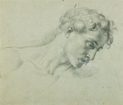 Estudio de cabecera para "Arindal y Daura" de Johann Peter Krafft