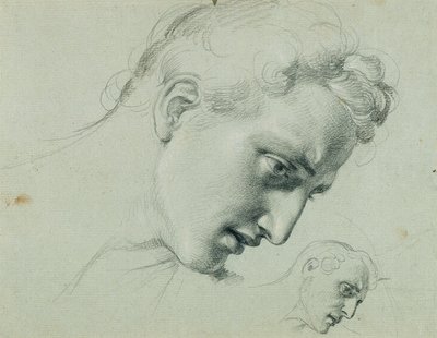 Estudio de cabecera para "Arindal y Daura" de Johann Peter Krafft
