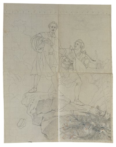 Manfred y el cazador de gamuzas de Johann Peter Krafft