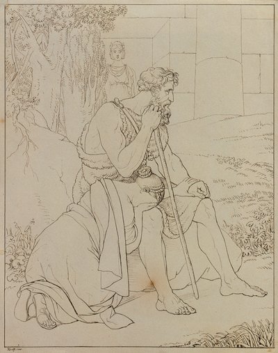 Edipo y Antígona de Johann Peter Krafft