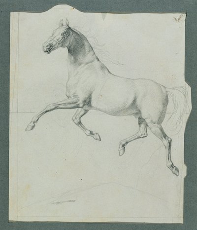Estudio de caballos para "Rüdiger y Angelika" de Johann Peter Krafft