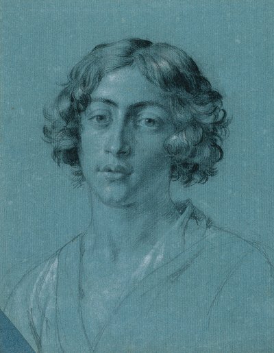 Estudio de retrato para "David con la cabeza de Goliat" de Johann Peter Krafft