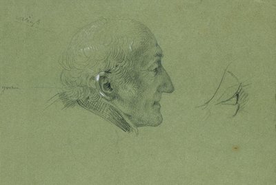 Estudio de retrato para el "Regreso a casa del hombre Landwehr" (1820) de Johann Peter Krafft