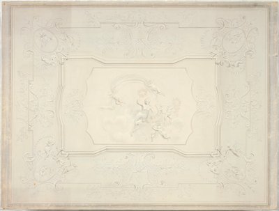Techo de estuco en el comedor del Bajo Belvedere de Johann Peter Krafft