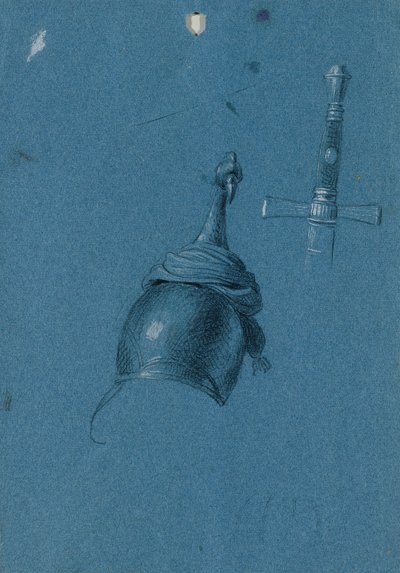 estudio de un casco de Johann Peter Krafft