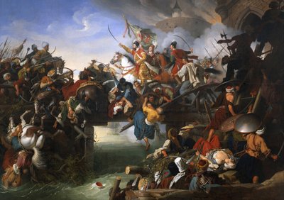 La Defensa de Sziget contra los Turcos por Nicolás Zrinsky, 1825 de Johann Peter Krafft