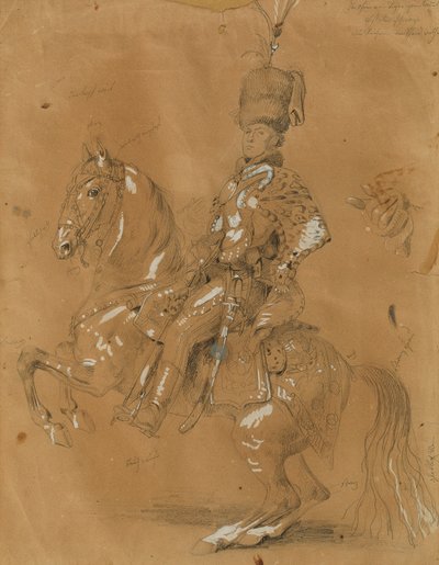Theodor Aron de Bistra a caballo de Johann Peter Krafft