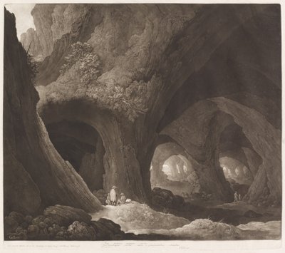 Viajeros en Cavernas Gigantescas de Johann Peter Pichler, after Guillam Dubois