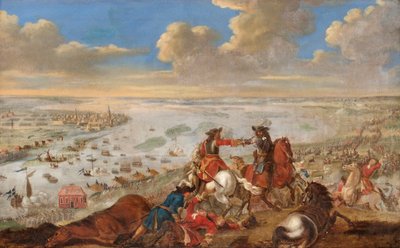 Carlos XII cruzando el Duna, 1701 de Johann Philip Lemke