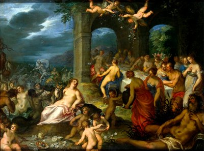 Fiesta de los dioses, 1600 de Johann Rottenhammer