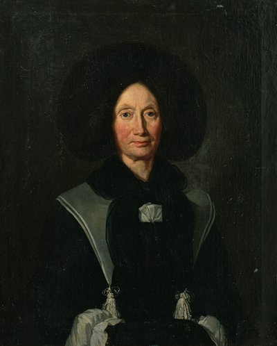 Alemán: Portrait of a Mrs Wurstemberger. de Johann Rudolf Huber