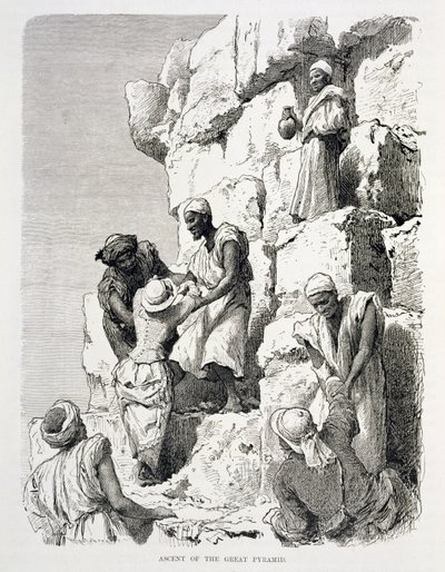 Ascenso de la Gran Pirámide de Johann Rudolph the Elder Huber