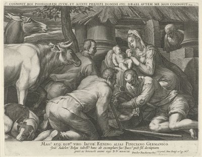 Adoración de los pastores de Johann Sadeler (I)