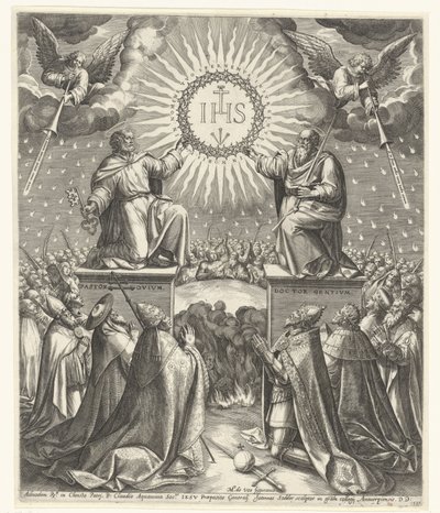 Adoración del Monograma de Cristo de Johann Sadeler (I)