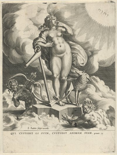 alegoría de la esperanza de Johann Sadeler (I)