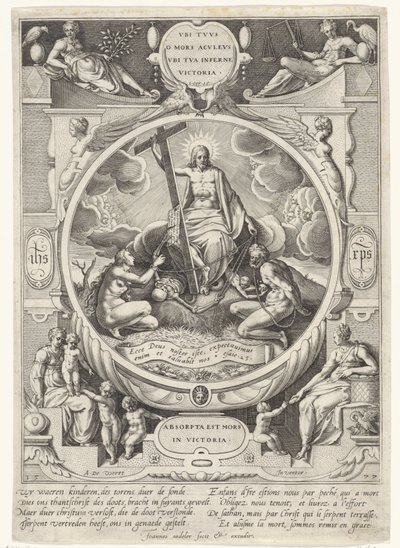 Cristo como vencedor de la muerte y el pecado de Johann Sadeler (I)