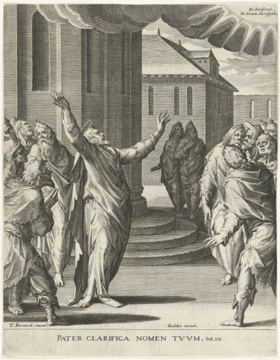 Cristo ora a Dios La verdad del mensaje de Cristo (título de la serie) de Johann Sadeler (I)