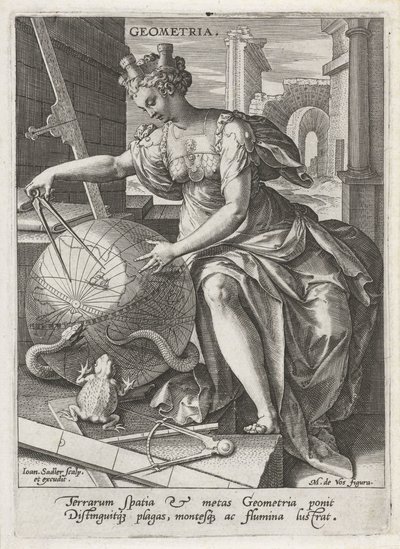 Geometría Geometría (título en el objeto) Las siete artes liberales (artes liberales) (título de la serie) de Johann Sadeler (I)