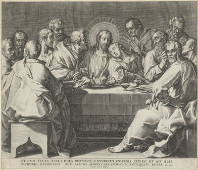 Última cena de Johann Sadeler (I)
