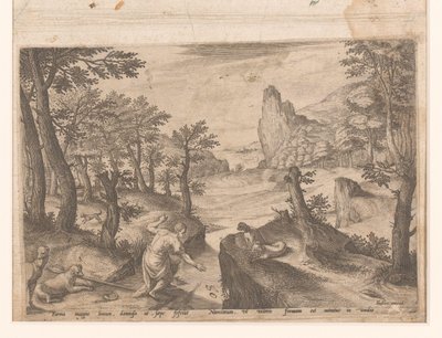 Paisaje con caída de Ícaro de Johann Sadeler (I)