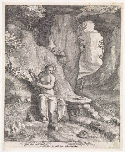 María Magdalena en una cueva de Johann Sadeler (I)