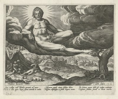 Tarde Méridies (título sobre objeto) Las cuatro partes del día (título de la serie) de Johann Sadeler (I)