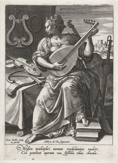Música Musica (título sobre objeto) Las siete artes liberales (artes liberales) (título de la serie) de Johann Sadeler (I)