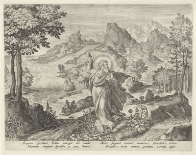 Creación de la Tierra Creación del mundo (título de la serie) de Johann Sadeler (I)